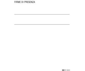 Registro firme presenze al lavoro - 31 x 24 cm - 100 fogli - Edipro - E2819 - 8023328281908 - DMwebShop - 1