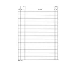 Registro contabilita dei lavori 31 x 21 cm 47pg numerate - 15888 - 1