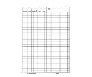 Registro contabilita dei lavori 31 x 21 cm 47pg numerate - 15888 - 2