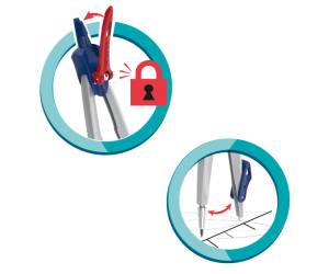 Compasso Stop System con adattatore e mine ricambio - 17328 - 3