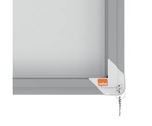 Bacheca per interni fondo in metallo 12 fogli A4 ante scorrevoli - 16532 - 3