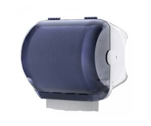 Dispenser carenato da banco Wiperbox per bobine asciugatutto - 34 x 31,5 x 36 cm - bianco-azzurro trasparente - Mar Plast - A77710 - 8020090025006 - DMwebShop - 1