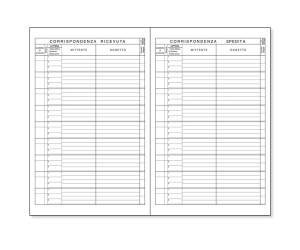 Registro - protocollo - lettere ricevute-spedite - uso mano - 21 x 31 cm - 100 fogli - BM - 0100114 - 8008234021404 - DMwebShop - 1