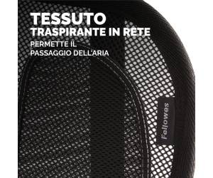 Supporto schiena Office Suites - 50 x 45 x 20 cm - in tessuto a rete - nero - Fellowes - 9191301 - 43859600434 - DMwebShop - 3