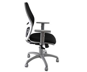 Seduta operativa Hubble Grafix con braccioli regolabili nero grigio - 17398 - 2