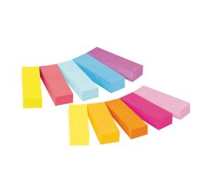 Segnapagina in carta - 12,7 x 44 mm - 10 colori assortiti - conf. 500 pezzi - Post-it - 7100234524 - 51141380469 - DMwebShop - 1