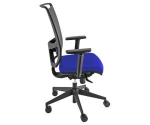 Poltrona semidirezionale Zoe ZOEA con braccioli regolabili blu nero - 17402 - 1