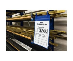 Buste identificative con fascette di aggancio A4 verticale blu - 17879 - 2