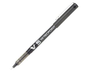 Roller Hi Tecpoint V5 - con cappuccio - punta 0,5 mm - nero - conf. 16+4 pezzi - Pilot - 000019 - 3131910516507 - DMwebShop - 1