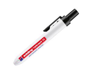Marcatore permanente a scatto 11 - punta tonda - 1,5 - 3 mm - nero - Edding - 4-11001 - 4004764869503 - DMwebShop - 1
