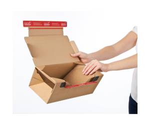 Scatola Return Box CP 069 S 28,2 x 19,1 x 9 cm cartone avana - 16772 - 2