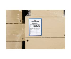 Buste identificative con bande adesive A4 verticale blu - 17913 - 1