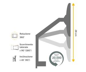 Braccio portamonitor doppio Platinum Series - Fellowes - 8042501 - 43859716968 - DMwebShop - 4