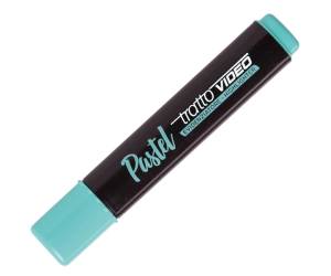 Evidenziatore Video pastel - punta a scalpello - da 1 - 5 mm - verde menta - conf. 12 pezzi - Tratto - 833505 - 8000825025198 - DMwebShop - 2