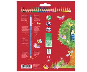 Matite colorate Color Grip - acquerellabili - scatola 24 pezzi - Faber Castell - 112424 - 4005401124245 - DMwebShop - 1