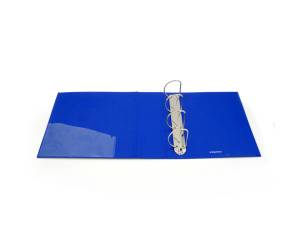 Raccoglitore personalizzabile KingShow - 4 anelli a D 65 mm - dorso 8 cm - 22 x 30 cm - blu - Starline - 1410214 BLEU - 8025133037831 - DMwebShop - 2