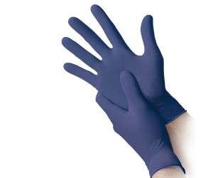 Guanti nitrile ipoallergenici N350 senza acceleranti taglia L blu - 19470 - 1