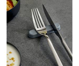 Poggiaposate 8 x 2 x 1 cm melamina grigio - 18228 - 1