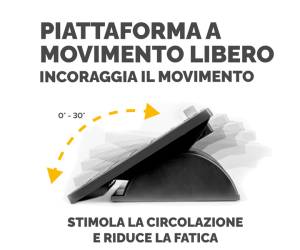 Poggiapiedi regolabile con sistema antibatterico Microban - 19027 - 3