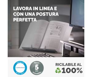 Leggio Booklift formati A4 A3 silver - 19763 - 4