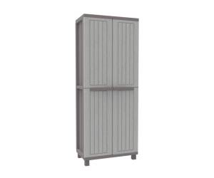 Armadio JWood 368,2 ante 68 x 37,5 x 170 cm PPL effetto legno grigio tortora - 19094 - 1