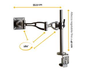 Braccio porta monitor singolo Professional Series - 18968 - 1