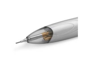 Penna a sfera a scatto multifunzione 4 Colors nero blu rosso fusto grigio - 19149 - 3