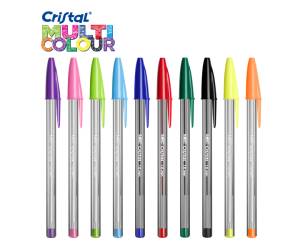 Penna a sfera Cristal Multicolor - punta 1,6 mm - 10 colori assortiti - conf. 20 pezzi - Bic - 926381 - 3086123379695 - DMwebShop - 1