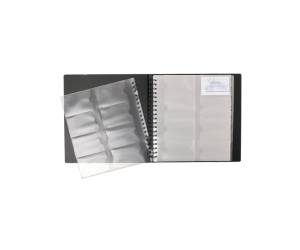 Portabiglietti da visita Exacard 320 posti 26,5x25 cm nero - 19827 - 1