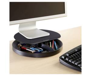 Supporto monitor Spin2 portaccessori portata massima 18 kg nero - 18702 - 1