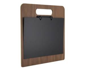 PortaMenu a tagliere con anelli Chopping Board 32 x 24 cm legno di noce - 18685 - 1