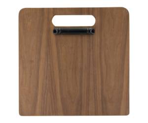 PortaMenu a tagliere con anelli Chopping Board 32 x 24 cm legno di noce - 18685 - 2