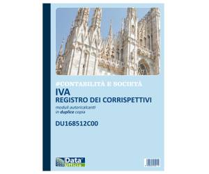 Blocco registro corrispettivi - 12-12 copie autoricalcanti - 29,7 x 21,5 cm - Data Ufficio - DU168512C00 - 8008842585565 - DMwebShop - 1