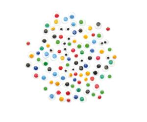 Occhi con iridi in movimento diametro 5 7 mm colori assortiti Deco 12615 - 21334 - 1