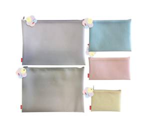 Busta con zip Bubble - 31,5 x 24,5 cm - EVA - colori pastello assortiti - conf. 5 pezzi - Sei Rota - P0433190 - 8000851810119 - DMwebShop - 2