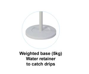 Appendiabiti a 6 ganci Music + 3 miniganci 175 cm - bianco-legno - Alba - PMMUSIC BC - 3129710016204 - DMwebShop - 4