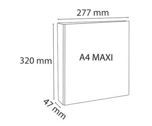 Raccoglitore personalizzabile Kreacover 4 anelli a D 25 mm A4 maxi bianco Exacompta 51846E - 23711 - 1