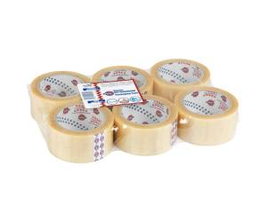 Nastro adesivo 330 - 5 cm x 66 mt - PVC - trasparente - conf. 6 pezzi - Eurocel - 000112366 - 30778A - DMwebShop - 1