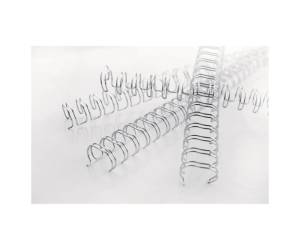 Dorsi WireBind per rilegatura - passo 3:1 - metallo - 34 anelli - 5 mm - argento - scatola 100 pezzi - GBC - 2101007E - 5028252218108 - DMwebShop - 1