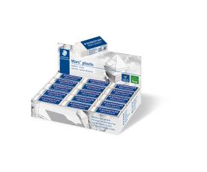 Gomma Mars Plastic - 43 x 19 x 13 mm - conf. 30 pezzi - Staedtler - 526-53 - 4007817527122 - DMwebShop - 1