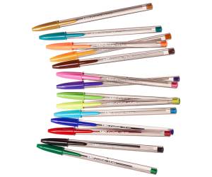 Penna sfera Cristal multicolor - punta 1,6 mm - colori assortiti - conf. 15 pezzi - Bic - 964899 - 3086123538870 - DMwebShop - 6