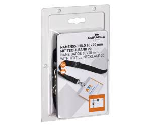 Portanome con cordoncino - 6 x 9 cm - conf. 5 pezzi - Durable - 8600-01 - 4005546801506 - DMwebShop - 1