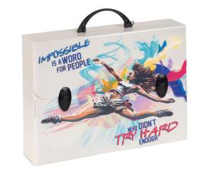 Valigetta polionda Sport 27 x 37,5 cm dorso 8 cm fantasie assortite - 23187 - 3