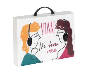 Valigetta polionda Smart 27 x 37,5 cm dorso 8 cm fantasie assortite - 23181 - 3