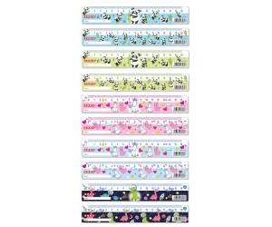 Righelli Fancy - 16 cm - fantasie assortite - barattolo 24 pezzi - Arda - R17DBAR - 8003438032614 - DMwebShop - 1