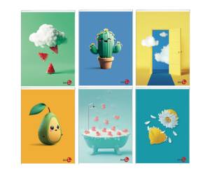 Maxiquaderno Vibes fantasia A4,40,2 fogli 80 gr 1 rigo con margine - 25323 - 2