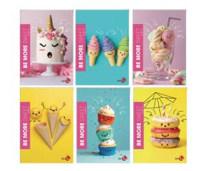 Maxiquaderno Be More Sweet A4,36,2 fogli 100 gr rigo di 3a - 25896 - 2