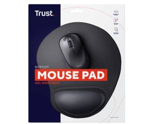 Tappetino mouse BigFoot - nero - Trust - 16977 - 8713439169775 - DMwebShop - 2