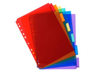 Intercalari neutri - PPL - A4 - trasparente - 6 posizioni - Exacompta - 3906E - 3130630039068 - DMwebShop - 1