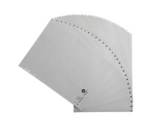 Intercalare numerico - 31 tasti - A4 - PPL riciclato - grigio - Exacompta - 1931E - 3130630019312 - DMwebShop - 1